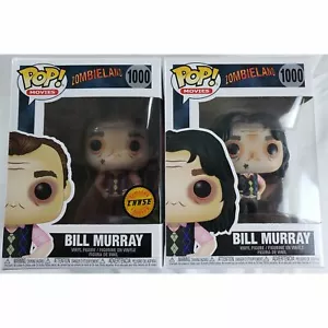 Funko Pop! - Zombieland Bill Murray #1000 paquete de 2 persecución y común - Imagen 1 de 7