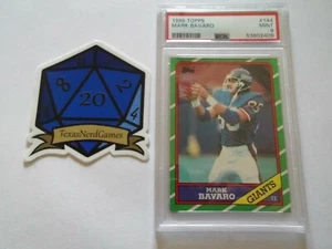 x1 1986 Topps Football Mark Bavaro #144 PSA 9 nuovi di zecca Giants NFL RC TexasNerdGames - Foto 1 di 3