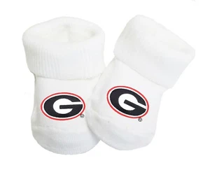 Georgia Bulldogs Baby Toe Booties - Picture 1 of 1
