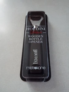 METROKANE Houdini Deluxe Wooden Handle Bottle Opener New - Picture 1 of 1