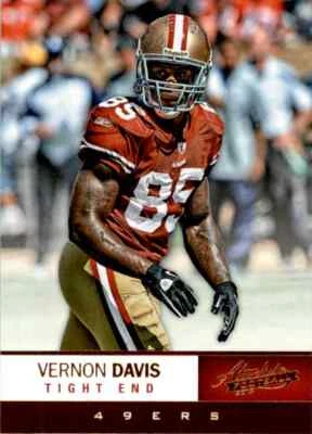 2012 Panini Absolute Vernon Davis San Francisco 49ers #81 - Image 1 of 2