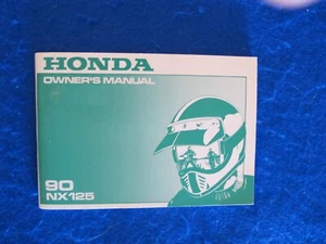 Honda 1990 NX125 Original Factory Owners Manual XLNT F605 - Picture 1 of 5