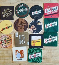 14 San Miguel Beercoaster coperchio birra sottobicchieri posavaso bermats