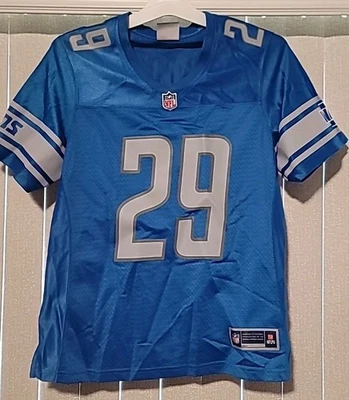 Nueva camiseta de fútbol americano Detroit Lions #29 LeGarrette Blount azul adulto línea S Pro Foto 1 de 4