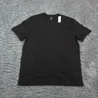 Camiseta básica GAP para hombre grande negra suave para todos los días 100 % algodón nueva con etiquetas Foto 1 de 4