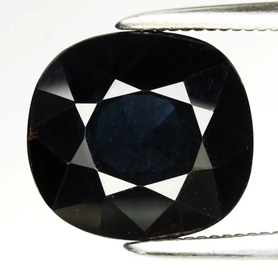 💎 3,71ct 9x8,3mm VS Cojín Espinela Azul Oscuro Natural - Piedras Preciosas Tanzania Foto 1 de 4