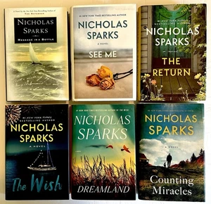Lot of 6 Nicholas Sparks Romance 1st Edition Hardcover Novels - Bild 1 von 4
