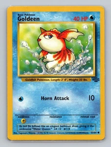 Goldeen 53/64 Common Pokemon TCG WOTC Unlimited Jungle Light Play LP - Picture 1 of 2