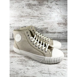 NEW Women's PF Flyers Center Hi Canvas Safari Beige Sneakers Sz 8.5 Athletic - Picture 1 of 11