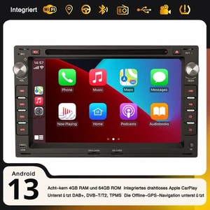 Radio de coche 64 GB 8 núcleos DAB + Android 13 navegación para VW Passat Polo Jetta Golf T5 SEAT - Imagen 1 de 21