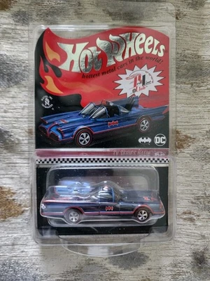 2021 Hot Wheels RLC Exclusive Blue Redline TV Series Batmobile - Image 1 of 3