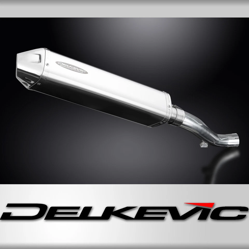 Honda VFR1200X Crosstourer 12-17 Slip On 17" Tri-Oval Stainless Exhaust Muffler - Image 1 of 4