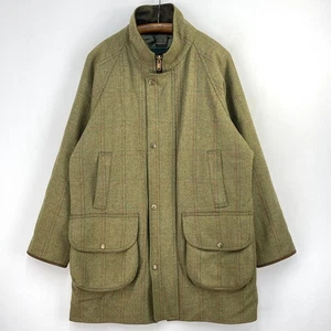 Chrysalis Tweed Coat Mens Large Green Hunting Shooting Sporting Field Jacket - Picture 1 of 20