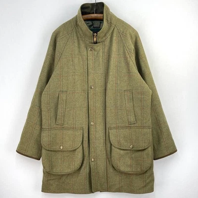 Chrysalis Tweed Coat Mens Large XL Green Hunting Shooting Sporting Field Jacket - Image 1 of 4