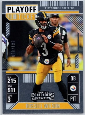 2024 Panini Contenders #82 Russell Wilson/199 Foto 1 de 2