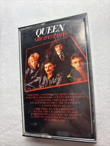 QUEEN GREATEST HITS VINTAGE CASSETTE TAPE RARE FREDDIE MERCURY BRIAN MAY 1981🔥 - Picture 1 of 3