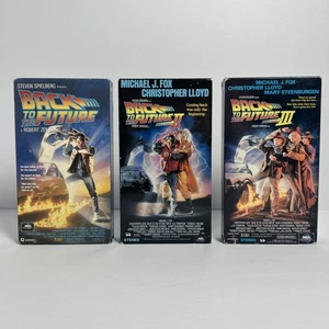 Back to the Future Trilogy VHS Tapes 1 2 3 I II III Complete Set Lot 90s Vintage - Picture 1 of 11