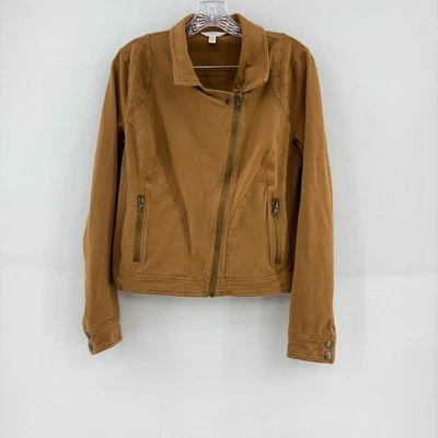 Chaqueta de Moto Time and Tru Trailblazer Marrón Cremallera Completa para Mujer Talla M Foto 1 de 4