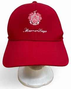 Authentische Mar-A-Lago Trump Wappen Mütze rot Kappe Golfschläger Ahead Marke Strapback - Bild 1 von 10