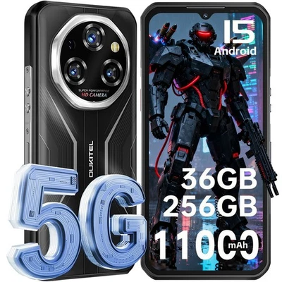 OUKITEL WP55 5G Outdoor Smartphone 11000mAh 36GB+256GB 108MP+32MP 6.6''Handy NFC - Bild 1 von 4