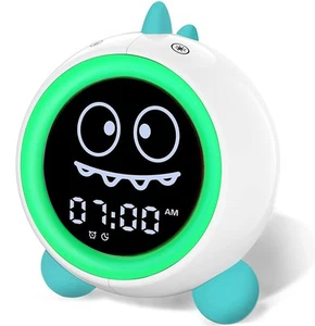 Kids Alarm Clock, Toddler Sleep Training Clock with Night Lights, Sound Machi... - Picture 1 of 7