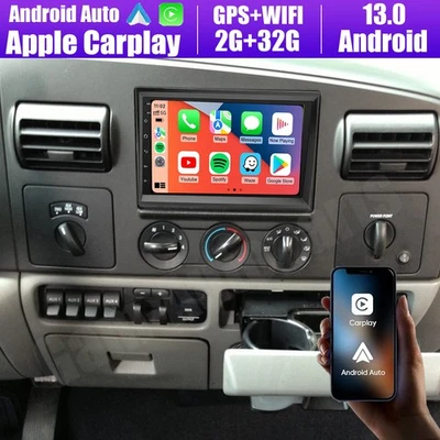 For 2006-2014 Ford F-250 F-350 Super Duty 7" Android 13 Carplay Radio GPS WIFI - Image 1 of 4