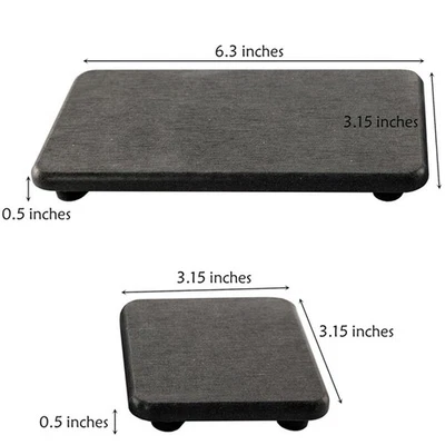 Aesthetic Natural Diatom Mud Trays Set of Four for Your For Home Decor - Image 1 of 4