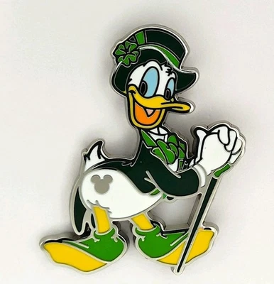 Prendedor Disney Pato Donald Día de San Patricio Fiestas Oculto Serie Disney 2025 WDW Foto 1 de 2