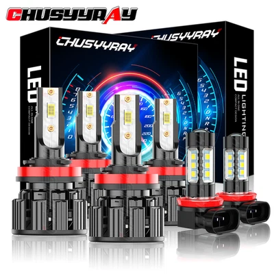 Kit combo de lâmpadas de neblina Hi-Lo para Nissan Pathfinder H11 H11 H11 LED farol - Imagem 1 de 4