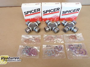 U JOINT KIT FORD F450 SUPER DUTY DANA 60 FRONT DRIVESHAFT SPICER LIFE SERIES - Picture 1 of 2