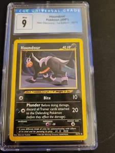 Houndour 1st Edition Neo Discovery 39/75 CGC 9 - Picture 1 of 3