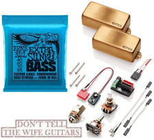 EMG Les Claypool Pachyderm LC PA Brushed Gold Active Set P Bass Set +EXT SLINKY