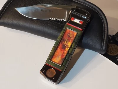 Vietnam M113 APC Tanque petrolero Plegable Cuchillo Carpeta Franklin Como Nuevo Mango Granada Foto 1 de 4