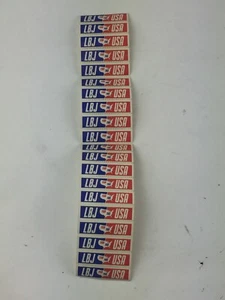 Stickers Stamps Lyndon Johnson 1964 Democratic JFK Lot of (20) "LBJ for the USA" - Picture 1 of 5