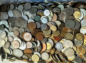 2 kg LARGE LOT / RANDOM COIN / JOB LOT PRE-DECIMAL PRE-EURO AND WORLD COIN - Picture 1 of 10