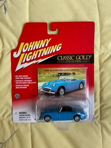 JOHNNY LIGHTNING CLASSIC GOLD ,AUSTIN HEALEY, FROGEYE SPRITE - Picture 1 of 3