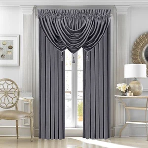 Morocco Ottoman Weave Drapery Window Panel, Grey Natural 50x84 - Picture 1 of 1