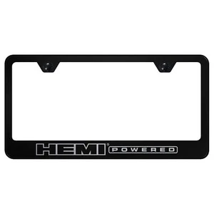Hemi Powered License Plate Frame (Black) - Picture 1 of 4