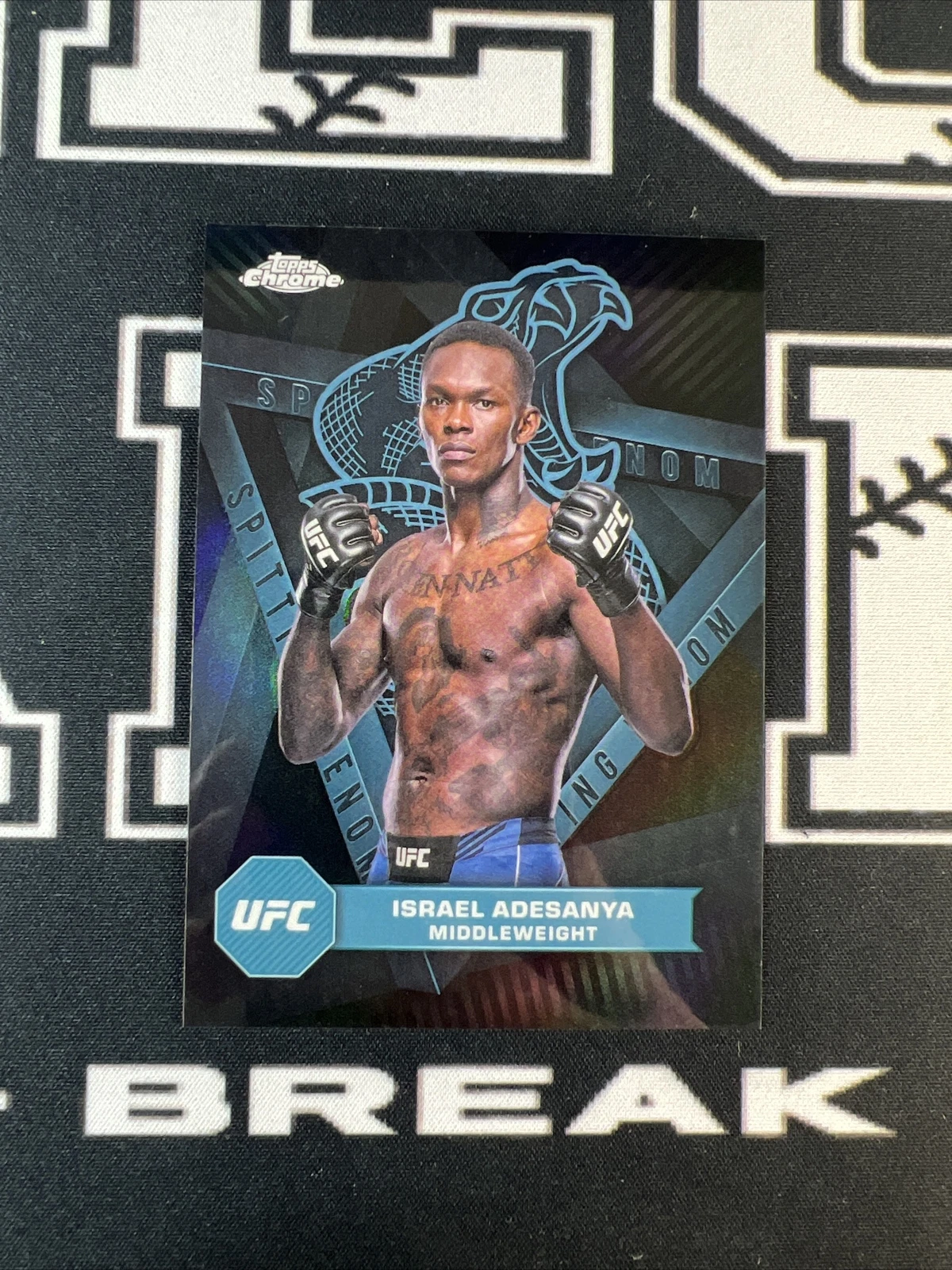 2024 Topps Chrome UFC - ISRAEL ADESANYA - Spitting Venom SSP CASE HIT! 1:1440!