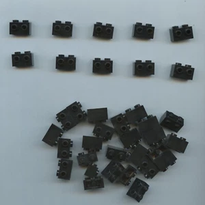 LEGO x 36 Black Brick, Modified 1 x 2 with Studs on 1 Side 11211 - Picture 1 of 1