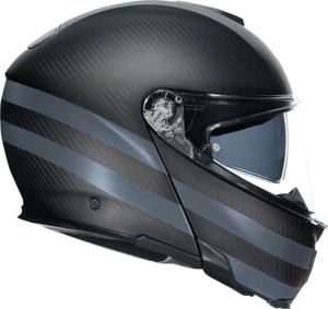AGV SportModular Motorcycle Helmet - Dark Refractive - Carbon/Black - X-Large - Picture 1 of 7