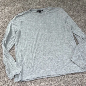 Michael Kors Gr. Large Grau Langarm Bestickt MK Herren Hemd - Bild 1 von 7