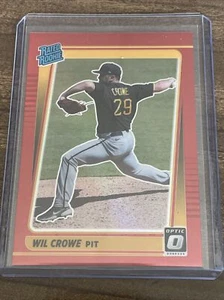 2021 Donruss Optic Wil Crowe Rated Rookie #94 Red Prizm 17/60 Pittsburgh Pirates - Picture 1 of 3