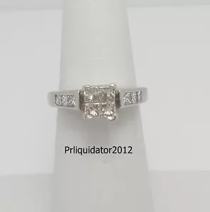 1CT Diamond Solitaire Anniversary Engagement Wedding Bridal Ring 14K White Gold - Picture 1 of 13