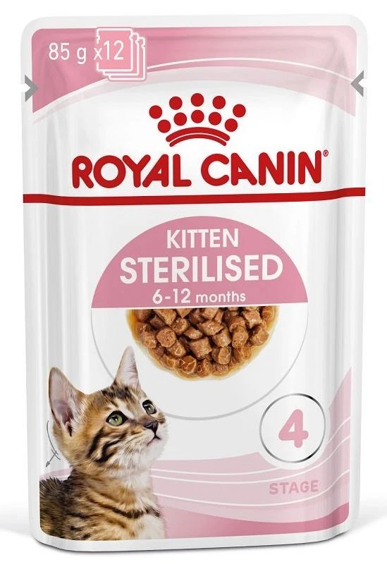 ROYAL CANIN KITTEN Sterilised Kittenfutter für kastrierte Kätzchen 24x 85 g - Bild 1 von 1