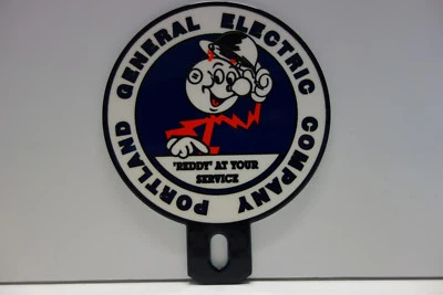 PORTLAND GENERAL ELECTRIC Reddy Kilovatt Placa Topper REGALO ELECTRICISTA  Foto 1 de 4