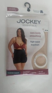 2 Jockey Essentials Core Body Smoothing High Waist Boyshort Size L BRAND NEW - Picture 1 of 7