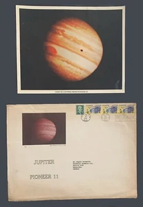 SE)1975 UNITED STATES, POSTCARD VIEW OF JUPITER FROM PIONEER 10, SPACE MISSIONS, - Picture 1 of 1