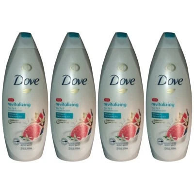 Paquete de 4 jabones corporales nutritivos revitalizantes Dove higo azul y azahar 22 fl oz Foto 1 de 2