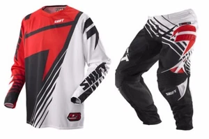 Taglia L-32 Completo Maglia Pantalone Shift Faction Satellite Nero Rosso Cross - Imagen 1 de 3